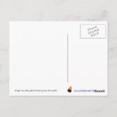 Ginger Toon Kat Boo! Briefkaart cirkels (Achterkant)