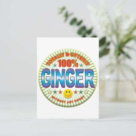 Ginger totaal briefkaart (Staand voorkant)
