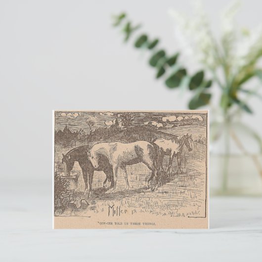 Ginger vertelde ons deze dingen briefkaart (Staand voorkant)