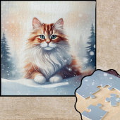 Ginger Winter Kat Legpuzzel