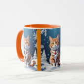 Ginger Winter Kerstkat Mok (Voorkant links)