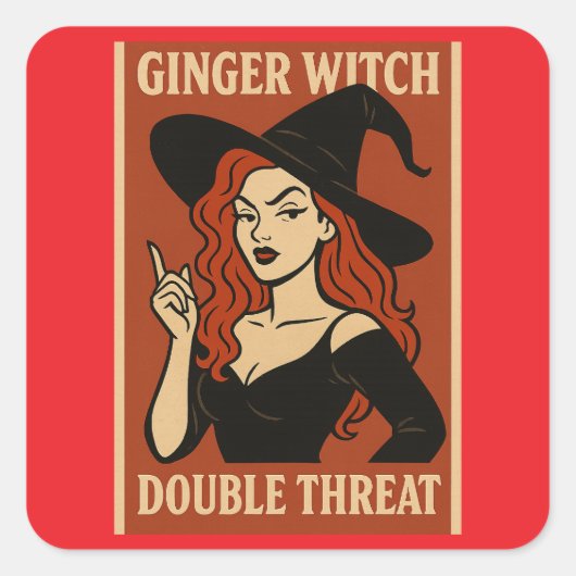 Ginger Witch Double Threat Stickers (Voorkant)