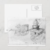 Gingerbeer en Warmteoudere wijnstallen in Briefkaart (Voorkant / Achterkant)