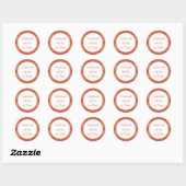 GINGERBREAD 1,5" Ronde "Met de Hand Gemaakt" Stick Sticker (Vel)