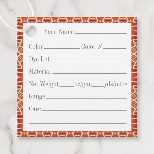 GINGERBREAD 5cm Vierkante Garnetags Bedankjes Labels (Voorkant)