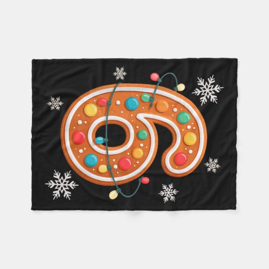 Gingerbread 6 7 Meme Christmas Matching Couple Boy Fleece Deken (Voorkant (Horizontaal))