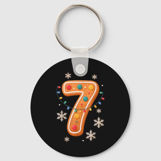 Gingerbread 6 7 Meme Christmas Matching Couple Boy Sleutelhanger (Voorkant)