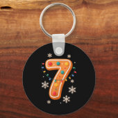 Gingerbread 6 7 Meme Christmas Matching Couple Boy Sleutelhanger (Voorkant)
