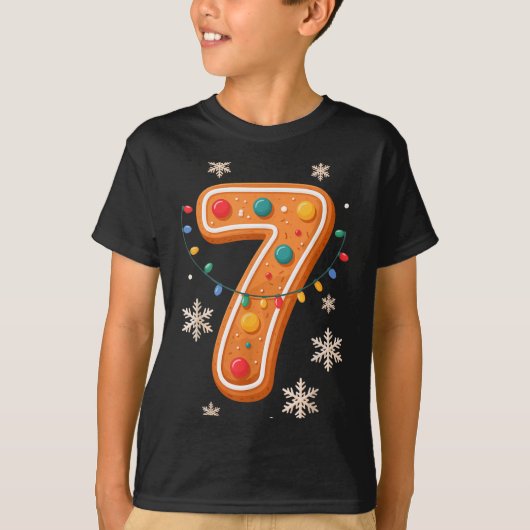 Gingerbread 6 7 Meme Christmas Matching Couple Boy T-shirt (Voorkant)