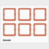 GINGERBREAD 7,62 cm Vierkante Matte Stickers (Vel)