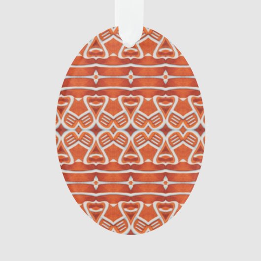 GINGERBREAD Acryl Ovale Kerstbal Ornament (voorkant)