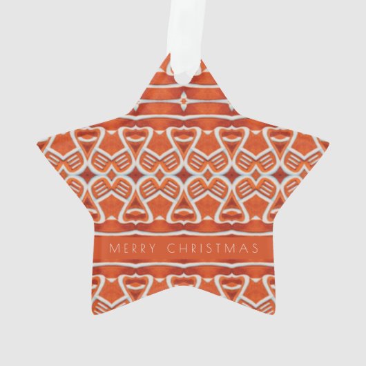 GINGERBREAD Acryl Star Ornament + Tekst (achterkant)