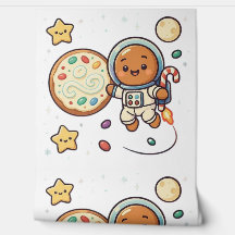 Gingerbread Astronaut Christmas Cute Space Decor