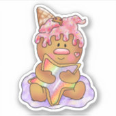 Gingerbread Baby Dessert | Sticker (Voorkant)
