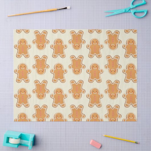 Gingerbread Baby Gift Wrapping Paper Christmas Tissuepapier (Craft)
