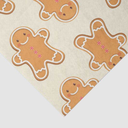 Gingerbread Baby Gift Wrapping Paper Christmas Tissuepapier (Detail)