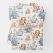 Gingerbread Baby Gingerbread Kerstboom Inpakpapier Vel (In situ)