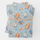 Gingerbread Baby Gingerbread Kerstboom Inpakpapier Vel (In situ)