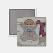 Gingerbread Baby in maatbeker Magneet (Voorkant / Achterkant)