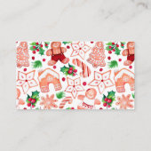 Gingerbread Baby shower Boeken voor Baby Meisje Informatiekaartje (Achterkant)