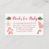 Gingerbread Baby shower Boeken voor Baby Meisje Informatiekaartje (Voorkant)