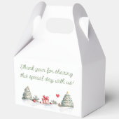 Gingerbread Baby shower geslachtsonthulling Bedankdoosjes (Achterkant)