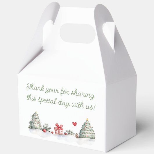 Gingerbread Baby shower geslachtsonthulling Bedankdoosjes (Achterkant)