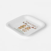 Gingerbread Baby shower geslachtsonthulling Papieren Bordje (Gebogen)