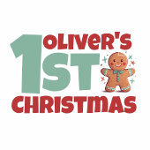 Gingerbread Baby's Eerste Kerstmis Romper