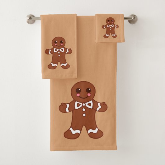 Gingerbread badhanddoekenset bad handdoek (Insitu)