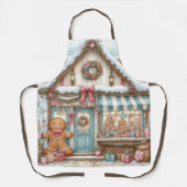 Gingerbread Bakery House Cutting Board Schort (Voorkant)
