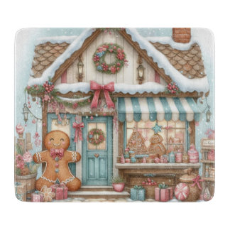 Gingerbread Bakery House Cutting Board Snijplank