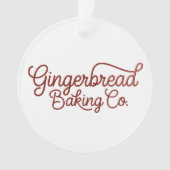 Gingerbread Baking Co Kerst  Ornament (voorkant)