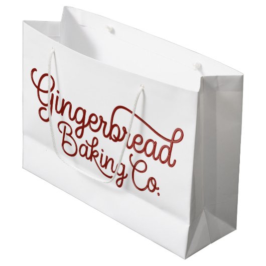 Gingerbread Baking Co Kerstmis Groot Cadeauzakje (Voorkant Gekanteld)