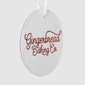 Gingerbread Baking Co Kerstmis Ornament (voorkant)
