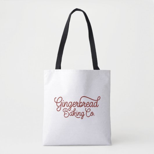 Gingerbread Baking Co Kerstmis Tote Bag (Voorkant)