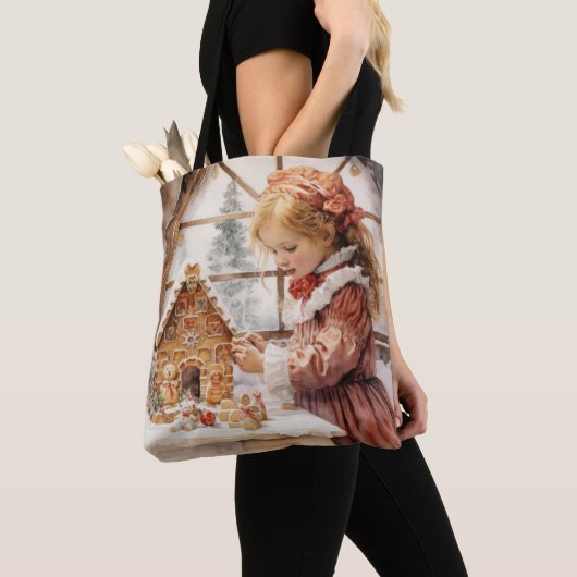 Gingerbread Bakkerij Gingerbread House Tote Bag (Dichtbij)