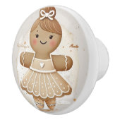 Gingerbread Ballerina Keramische Pul Knop (Rechts)