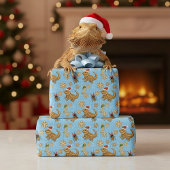 Gingerbread Bearded Dragon Christmas Cadeaupapier