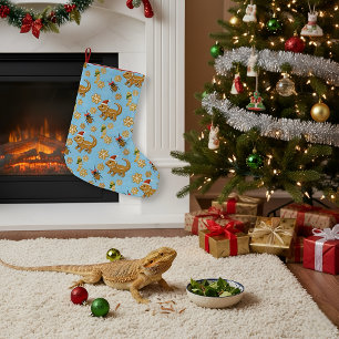 Gingerbread Bearded Dragon Christmas Grote Kerstsok