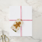 Gingerbread & Bells Festive Gift Tag Cadeaulabel (Met Touw)