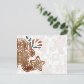 Gingerbread Bes Feestdagenkaart (Staand voorkant)