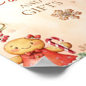 Gingerbread Birthday Christmas Cards and gifts Poster (Hoek)