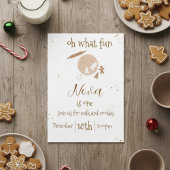 gingerbread birthday invitation kaart