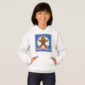 Gingerbread - Blue Snowflakes Pattern - Merry Xmas (Voorkant volledig)