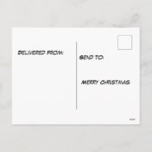 Gingerbread boomhuis pschedelic kerst feestdagenkaart (Achterkant)