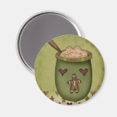 Gingerbread Bowl Magnet (Voorkant / Achterkant)