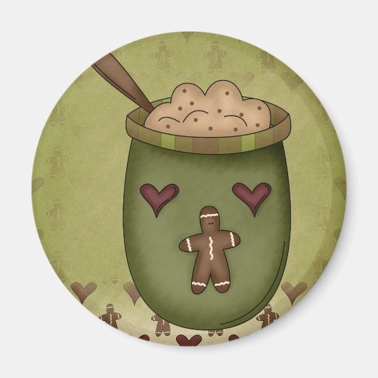 Gingerbread Bowl Magnet (Voorkant)