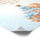 Gingerbread Boy Baby shower Zeg geen Baby-spel Poster (Hoek)