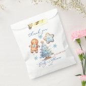 Gingerbread Boy Christmas Tree Baby shower Bedankt Bedankzakje (Gezegeld)